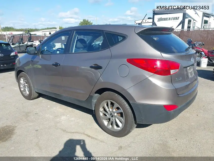 2012 HYUNDAI TUCSON VIN KM8JTCAC4CU423453 — фото 3