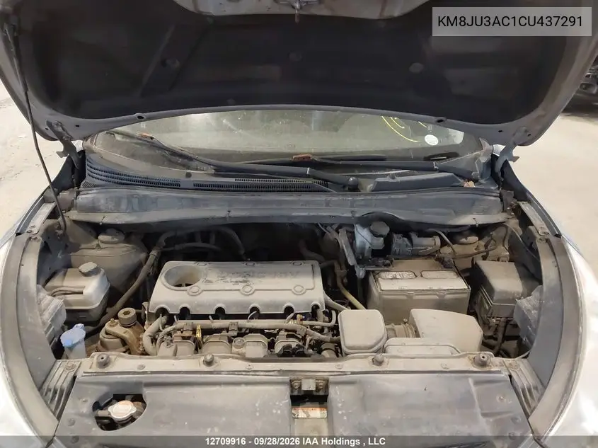 2012 HYUNDAI TUCSON VIN KM8JU3AC1CU437291 — фото 10