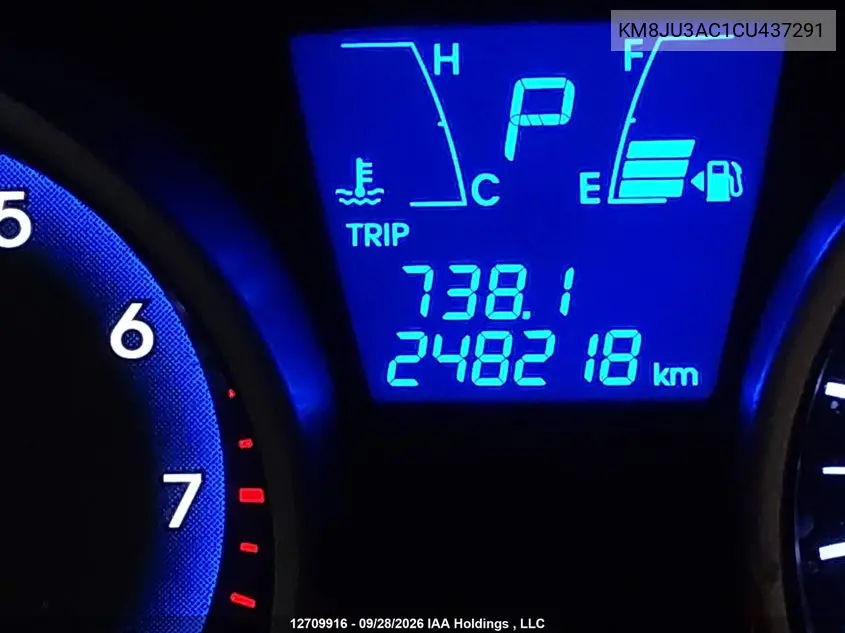 2012 HYUNDAI TUCSON VIN KM8JU3AC1CU437291 — фото 16