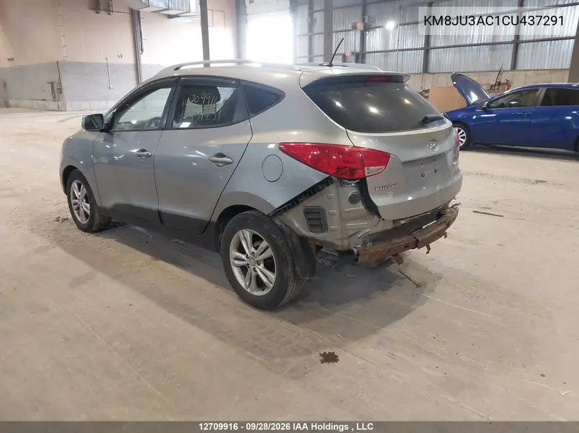 2012 HYUNDAI TUCSON VIN KM8JU3AC1CU437291 — фото 3
