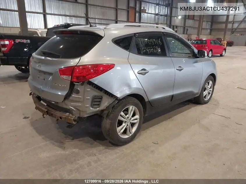 2012 HYUNDAI TUCSON VIN KM8JU3AC1CU437291 — фото 4