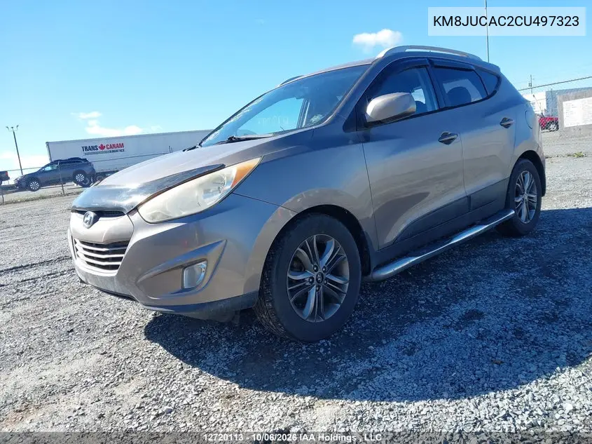 2012 HYUNDAI TUCSON VIN KM8JUCAC2CU497323 — фото 2