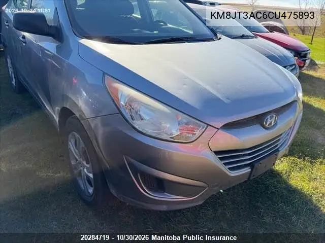 HYUNDAI TUCSON 2012, VIN KM8JT3AC6CU475893