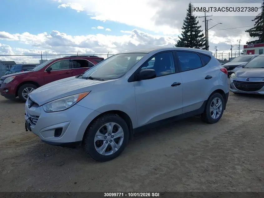 2012 HYUNDAI TUCSON VIN KM8JT3AC5CU327380 — фото 2