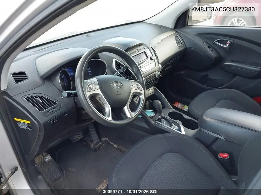2012 HYUNDAI TUCSON VIN KM8JT3AC5CU327380 — фото 5