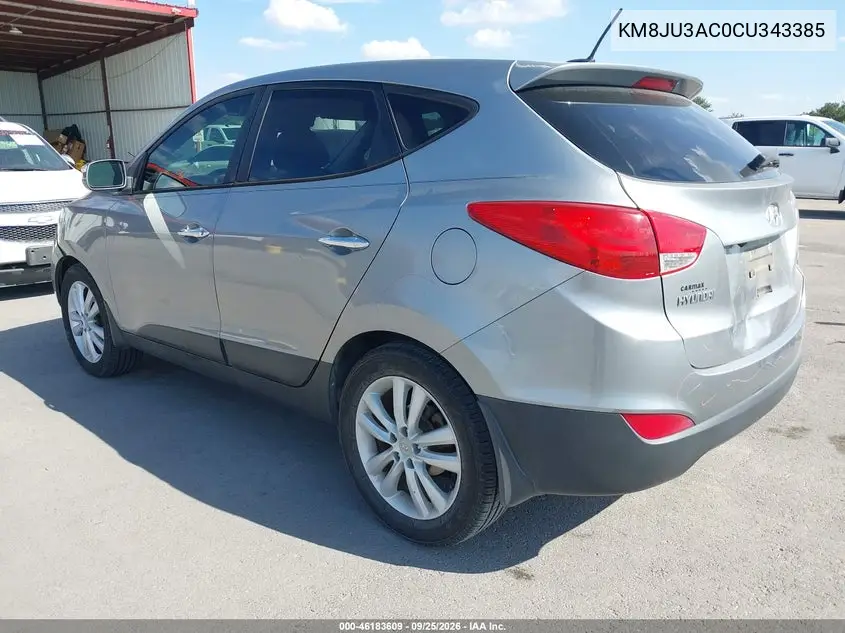 2012 HYUNDAI TUCSON VIN KM8JU3AC0CU343385 — фото 3