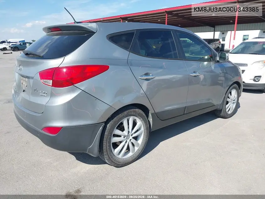 2012 HYUNDAI TUCSON VIN KM8JU3AC0CU343385 — фото 4