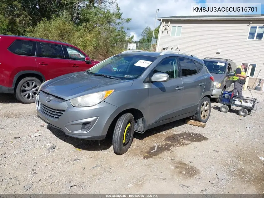 2012 HYUNDAI TUCSON VIN KM8JU3AC6CU516701 — фото 2