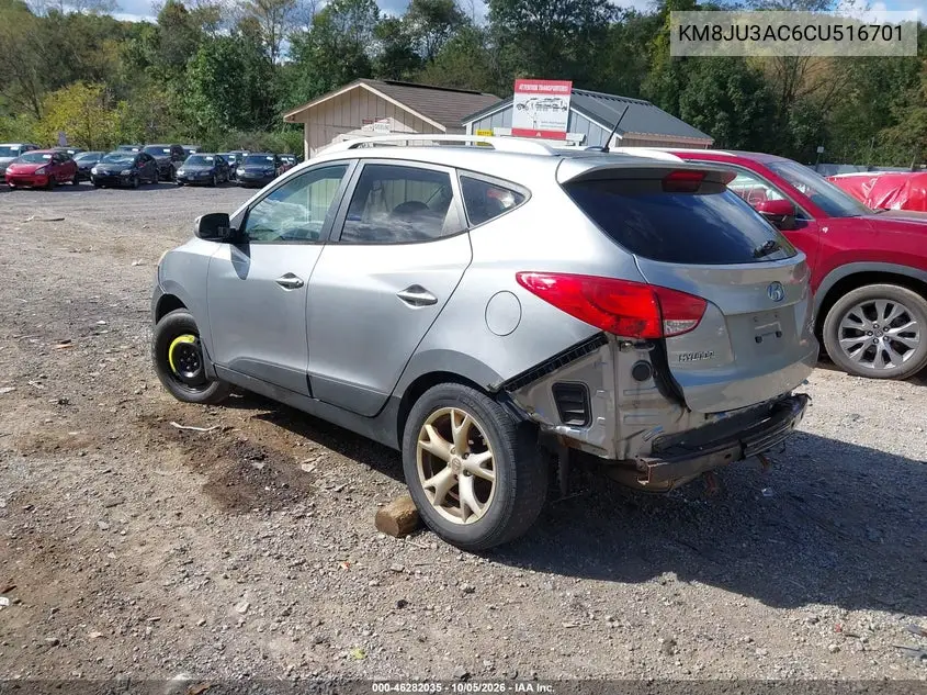 2012 HYUNDAI TUCSON VIN KM8JU3AC6CU516701 — фото 3