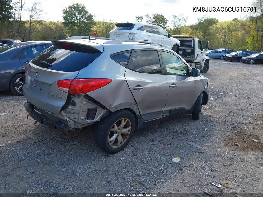 2012 HYUNDAI TUCSON VIN KM8JU3AC6CU516701 — фото 4