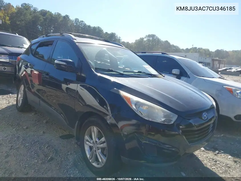 HYUNDAI TUCSON 2012, VIN KM8JU3AC7CU346185
