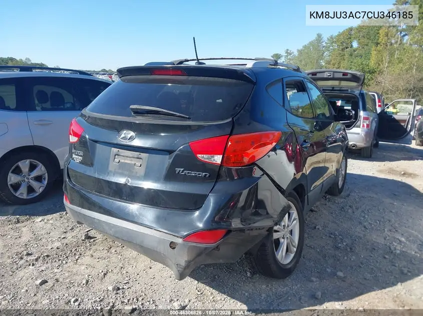 2012 HYUNDAI TUCSON VIN KM8JU3AC7CU346185 — фото 4