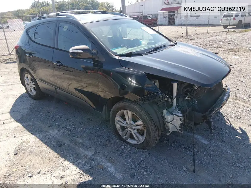 HYUNDAI TUCSON 2012, VIN KM8JU3AC1CU362219
