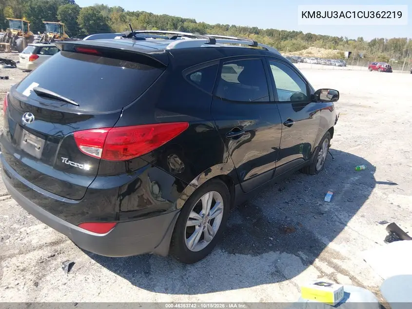 2012 HYUNDAI TUCSON VIN KM8JU3AC1CU362219 — фото 4