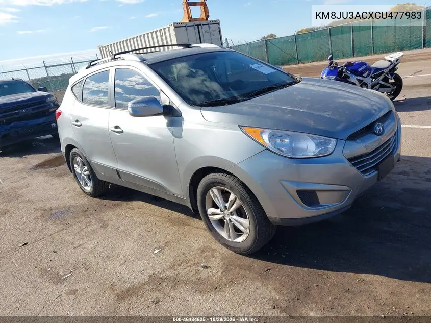 HYUNDAI TUCSON 2012, VIN KM8JU3ACXCU477983