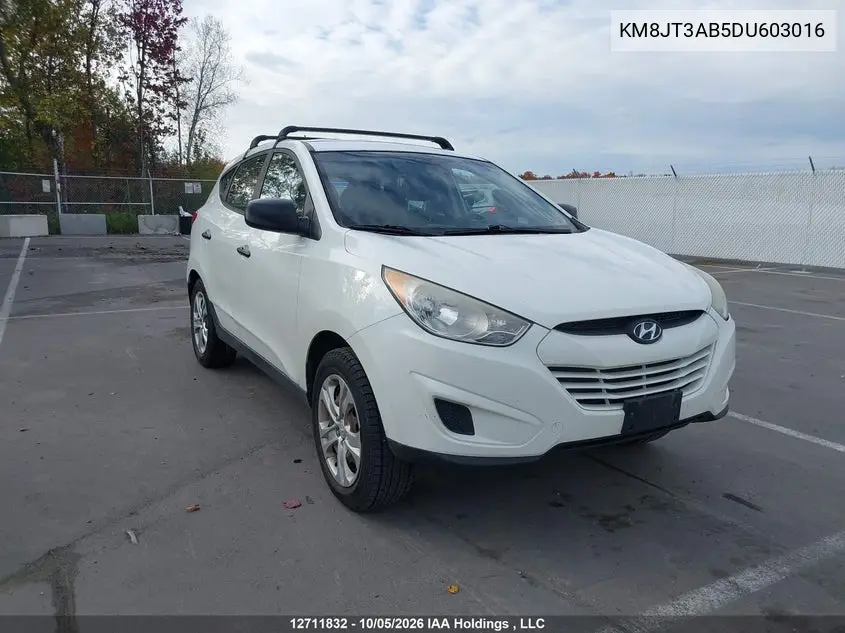 HYUNDAI TUCSON 2013, VIN KM8JT3AB5DU603016