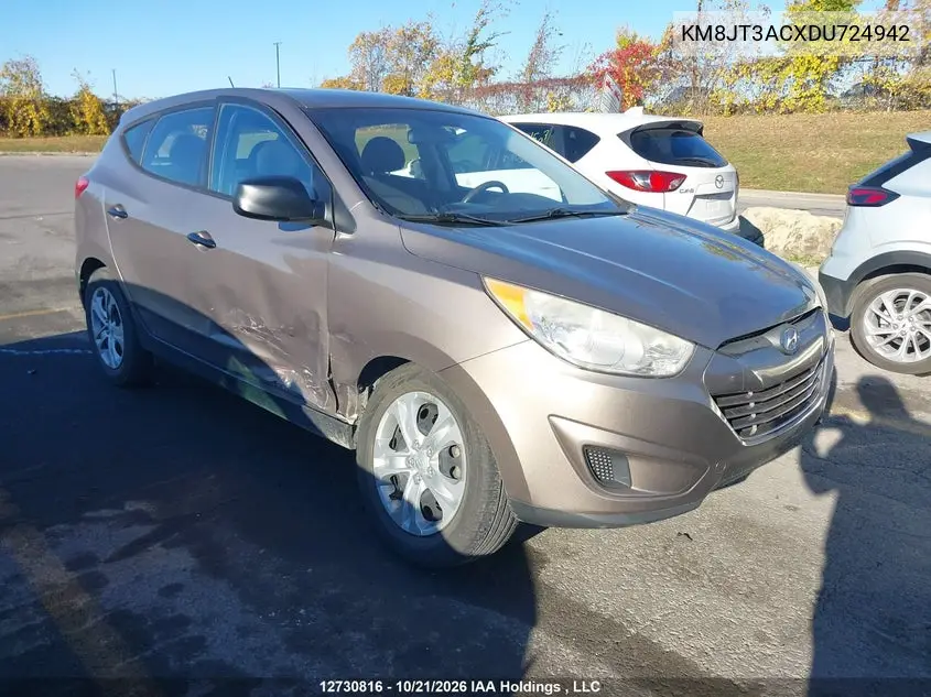 HYUNDAI TUCSON 2013, VIN KM8JT3ACXDU724942