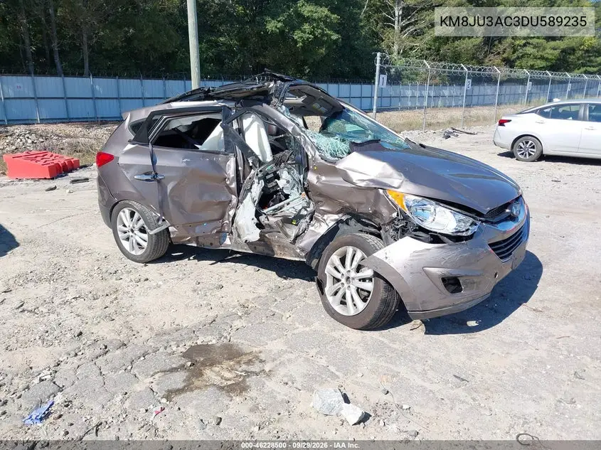 HYUNDAI TUCSON 2013, VIN KM8JU3AC3DU589235