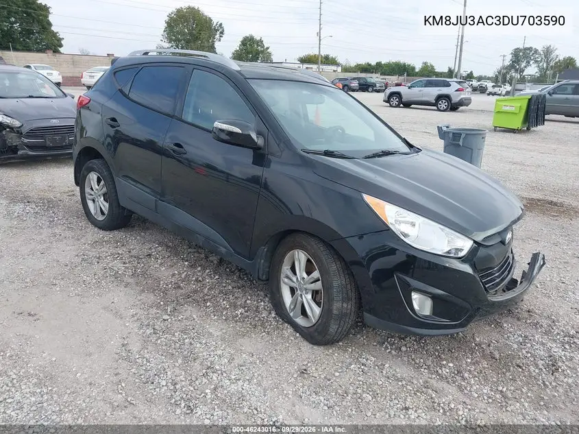HYUNDAI TUCSON 2013, VIN KM8JU3AC3DU703590