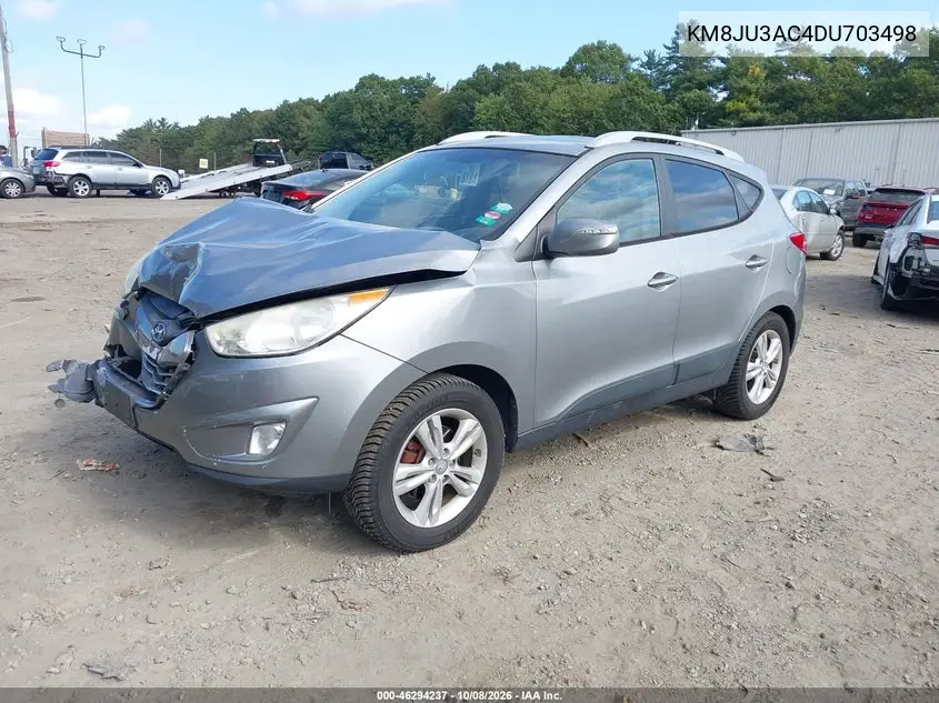 2013 HYUNDAI TUCSON VIN KM8JU3AC4DU703498 — фото 2