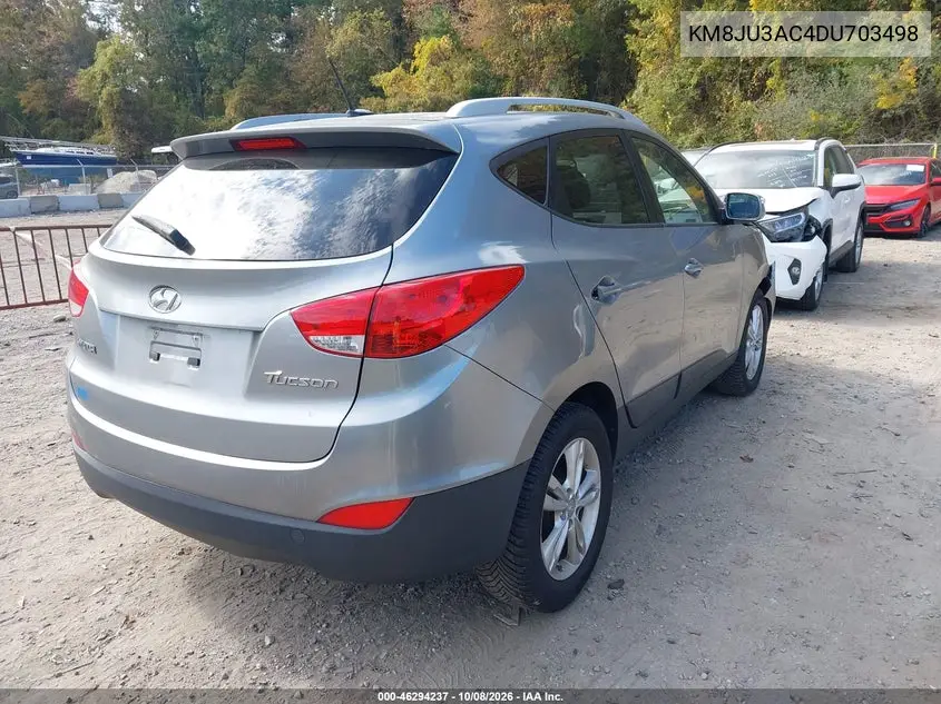2013 HYUNDAI TUCSON VIN KM8JU3AC4DU703498 — фото 4