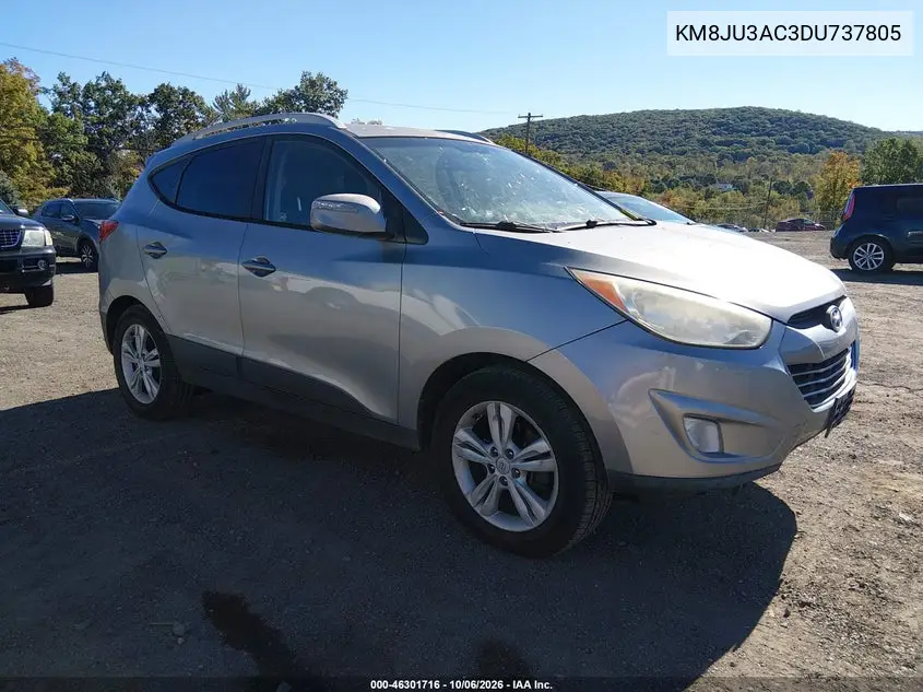 HYUNDAI TUCSON 2013, VIN KM8JU3AC3DU737805