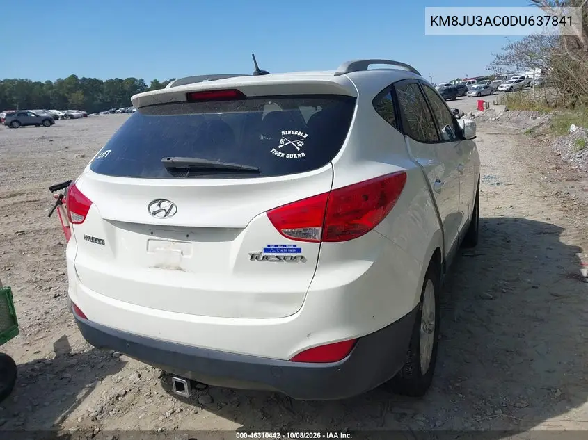 2013 HYUNDAI TUCSON VIN KM8JU3AC0DU637841 — фото 4