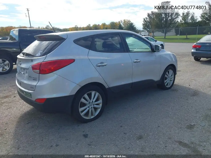 2013 HYUNDAI TUCSON VIN KM8JUCAC4DU774801 — фото 4
