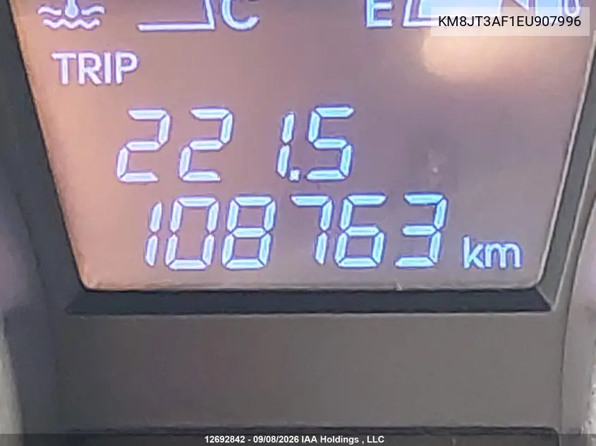 2014 HYUNDAI TUCSON VIN KM8JT3AF1EU907996 — фото 16