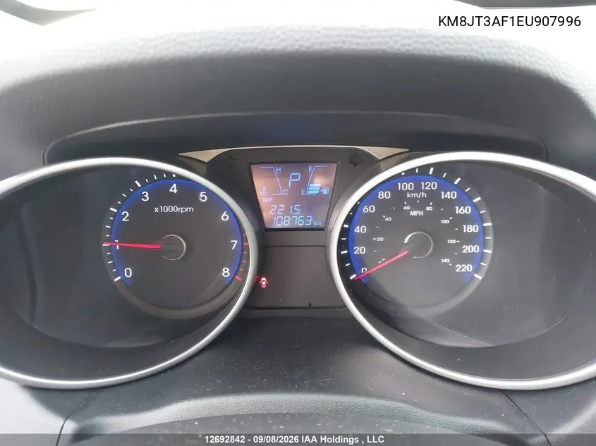 2014 HYUNDAI TUCSON VIN KM8JT3AF1EU907996 — фото 7