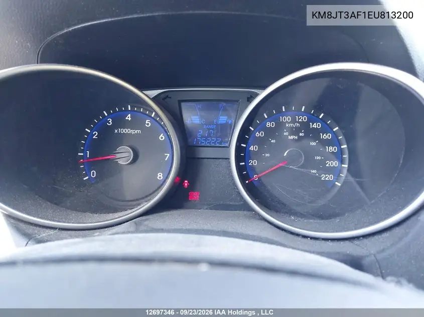 2014 HYUNDAI TUCSON VIN KM8JT3AF1EU813200 — фото 7