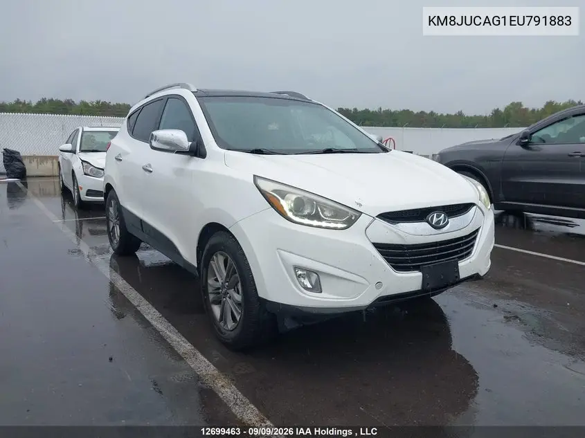HYUNDAI TUCSON 2014, VIN KM8JUCAG1EU791883
