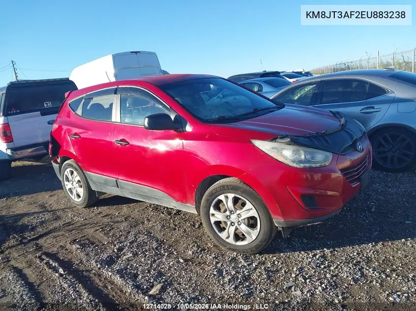 HYUNDAI TUCSON 2014, VIN KM8JT3AF2EU883238