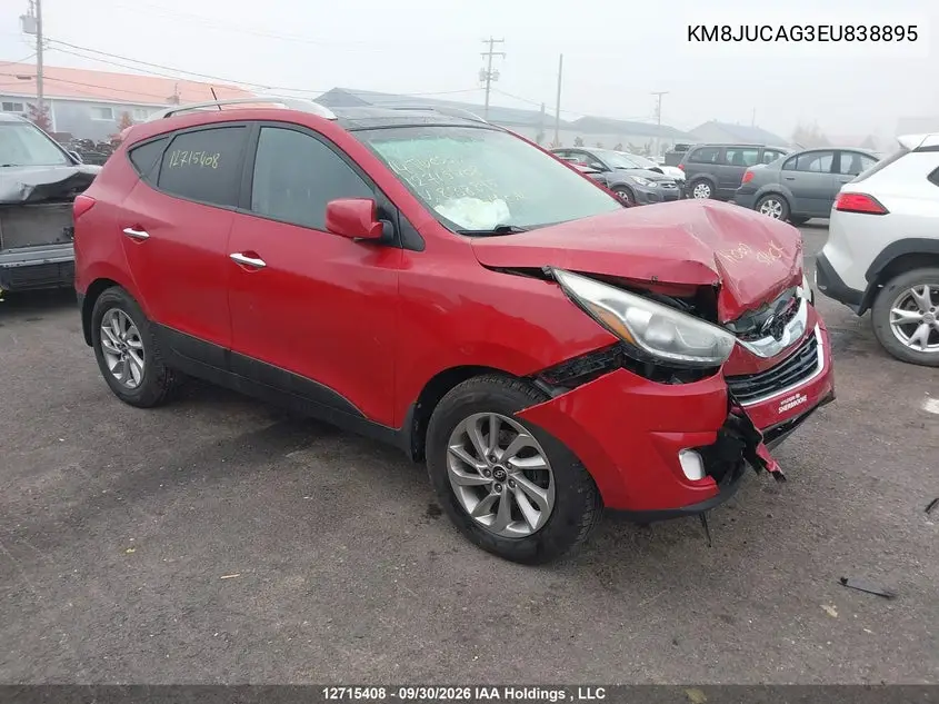 HYUNDAI TUCSON 2014, VIN KM8JUCAG3EU838895