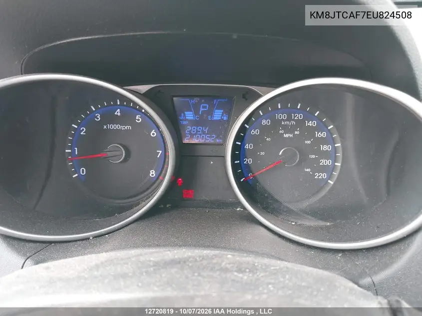 2014 HYUNDAI TUCSON VIN KM8JTCAF7EU824508 — фото 7