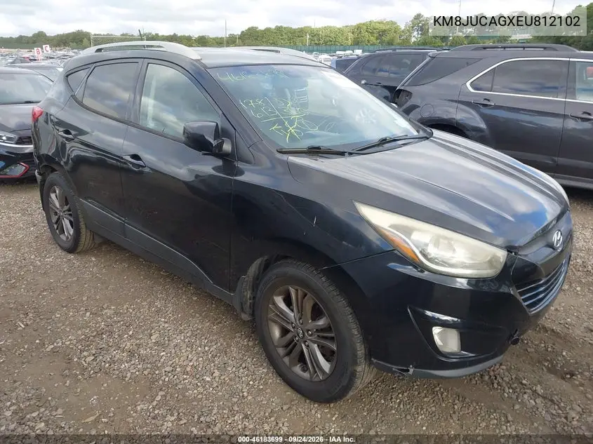 HYUNDAI TUCSON 2014, VIN KM8JUCAGXEU812102