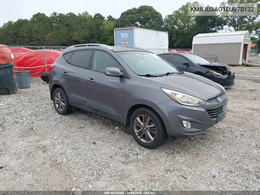 HYUNDAI TUCSON 2014, VIN KM8JU3AG1EU870132