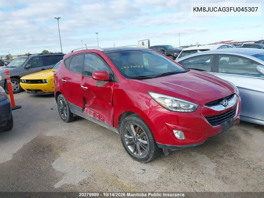 HYUNDAI TUCSON 2015, VIN KM8JUCAG3FU045307