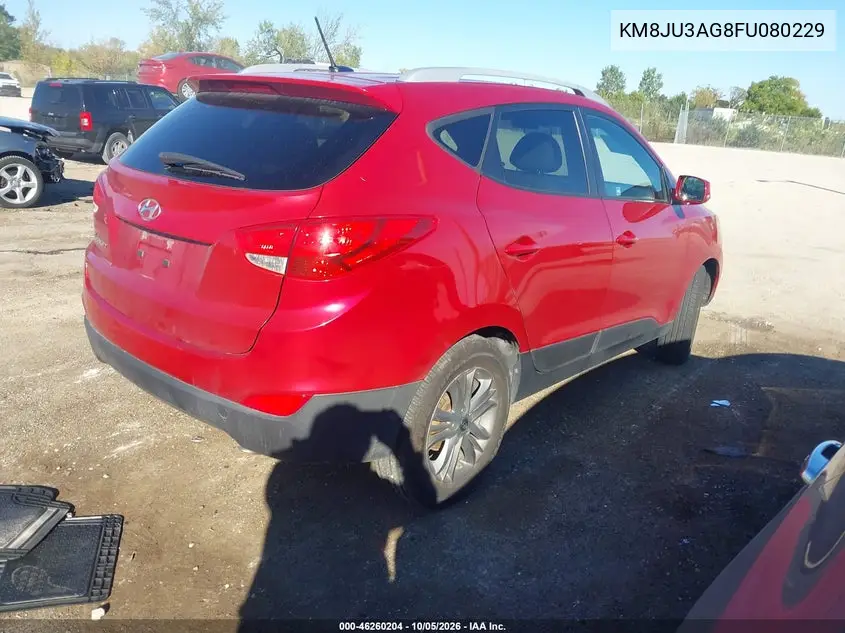 2015 HYUNDAI TUCSON VIN KM8JU3AG8FU080229 — фото 4