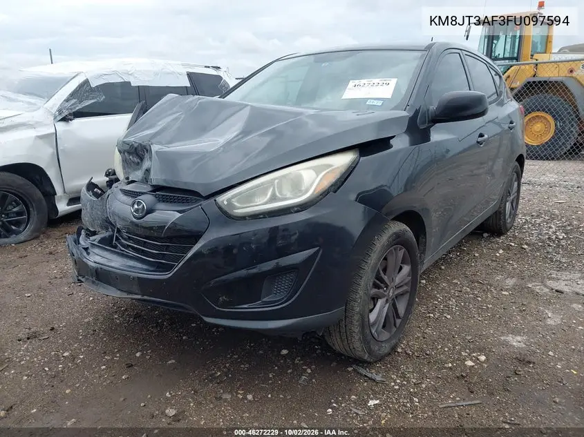 2015 HYUNDAI TUCSON VIN KM8JT3AF3FU097594 — фото 2