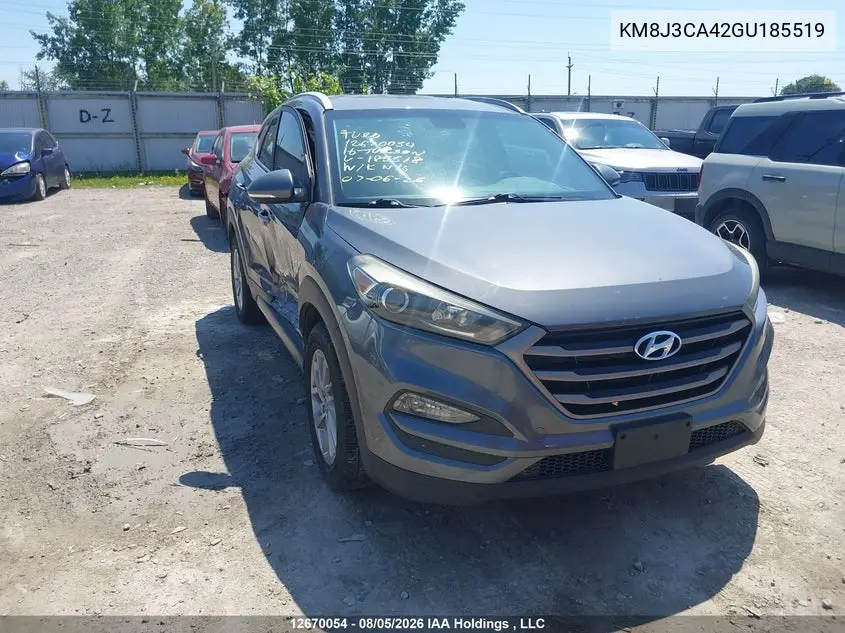 HYUNDAI TUCSON 2016, VIN KM8J3CA42GU185519