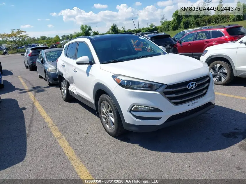 HYUNDAI TUCSON 2016, VIN KM8J3CA44GU244375