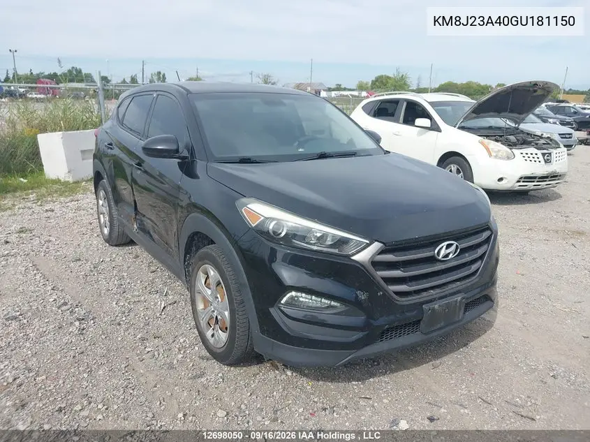 HYUNDAI TUCSON 2016, VIN KM8J23A40GU181150
