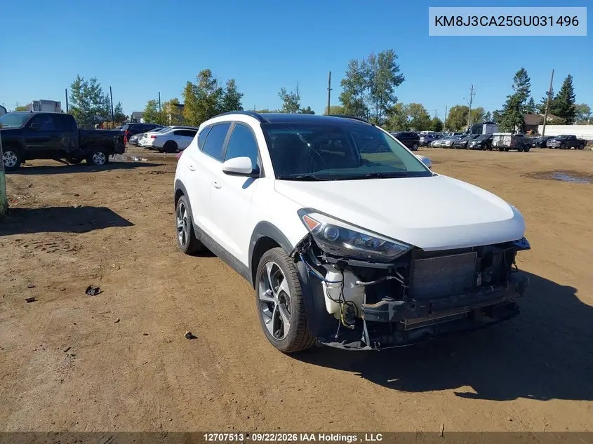 HYUNDAI TUCSON 2016, VIN KM8J3CA25GU031496