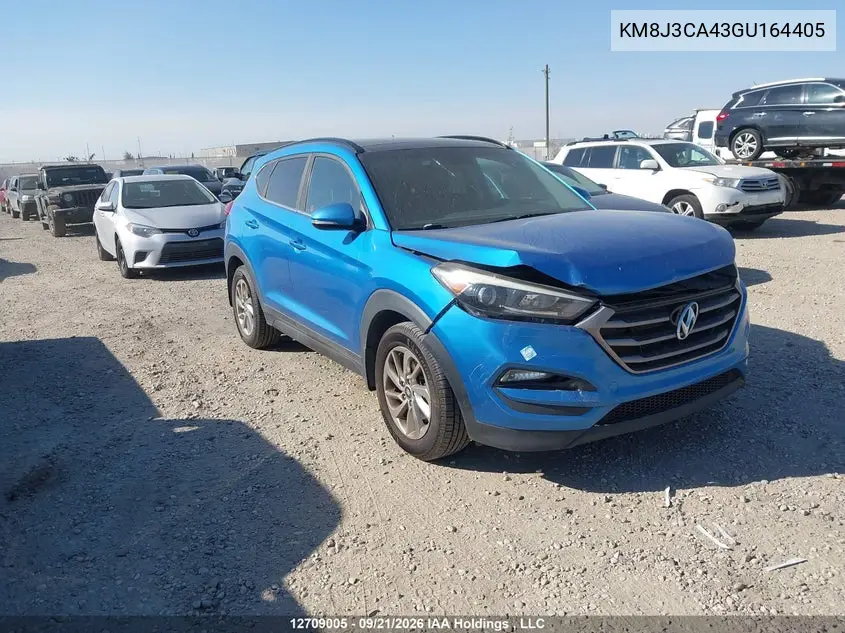 HYUNDAI TUCSON 2016, VIN KM8J3CA43GU164405
