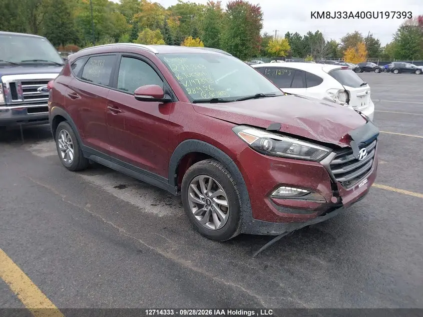 HYUNDAI TUCSON 2016, VIN KM8J33A40GU197393