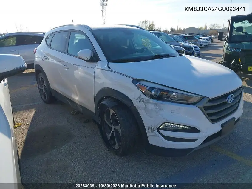 HYUNDAI TUCSON 2016, VIN KM8J3CA24GU093441