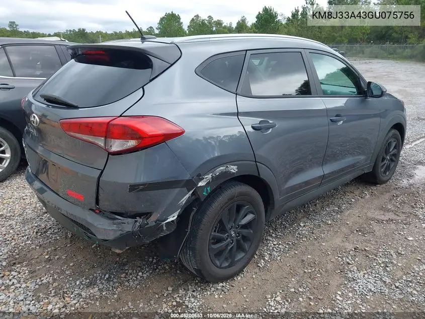 2016 HYUNDAI TUCSON VIN KM8J33A43GU075756 — фото 4