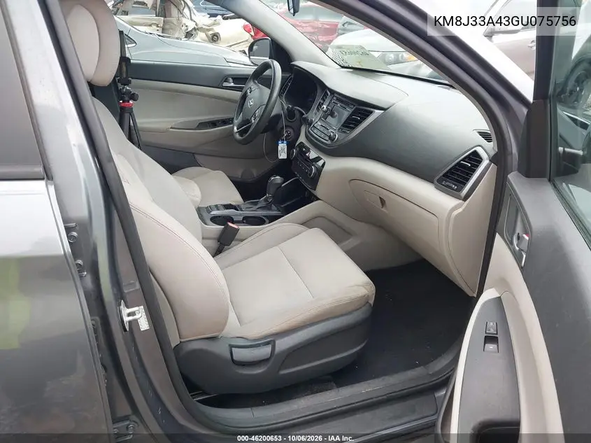 2016 HYUNDAI TUCSON VIN KM8J33A43GU075756 — фото 5
