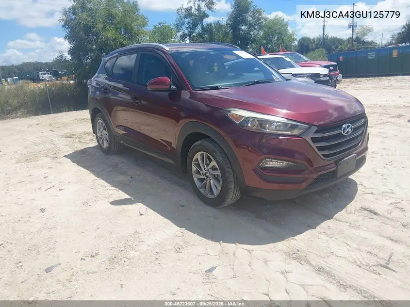 HYUNDAI TUCSON 2016, VIN KM8J3CA43GU125779